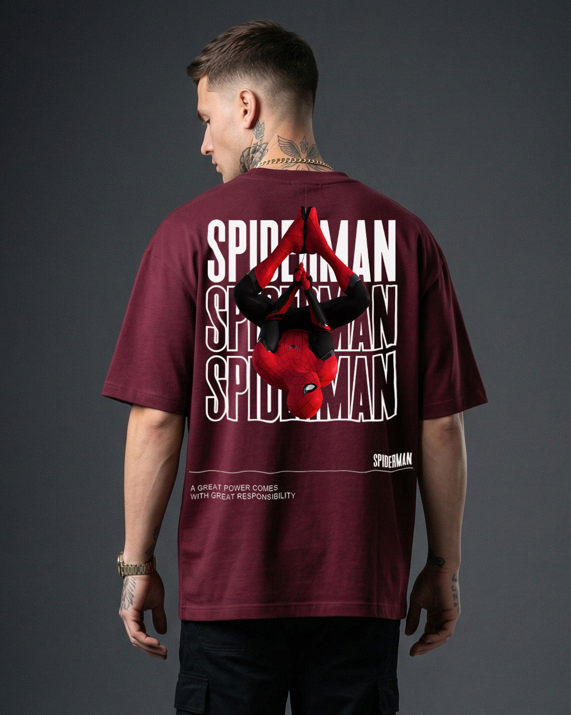 Spider-Man: Oversized Graphic T-Shirt for Men & Women – Stupid