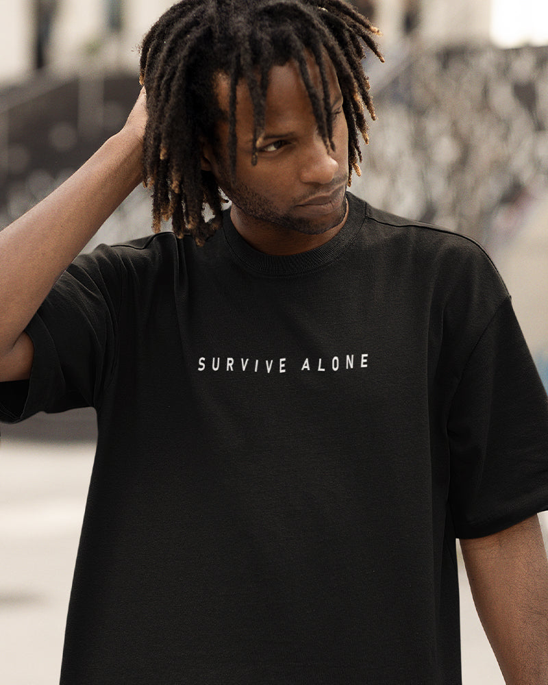 Hope: Men's Dark Color Oversized Fit T Shirt