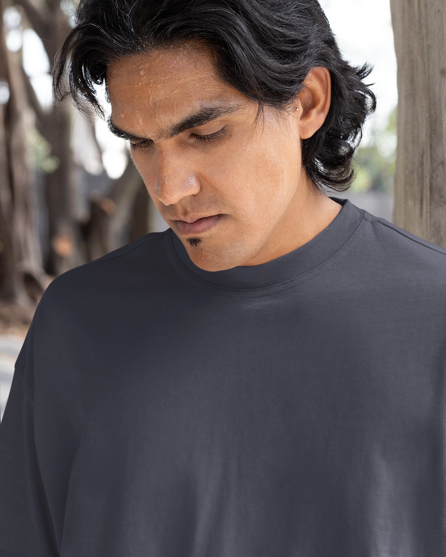 Oversized Solid: Steel Grey