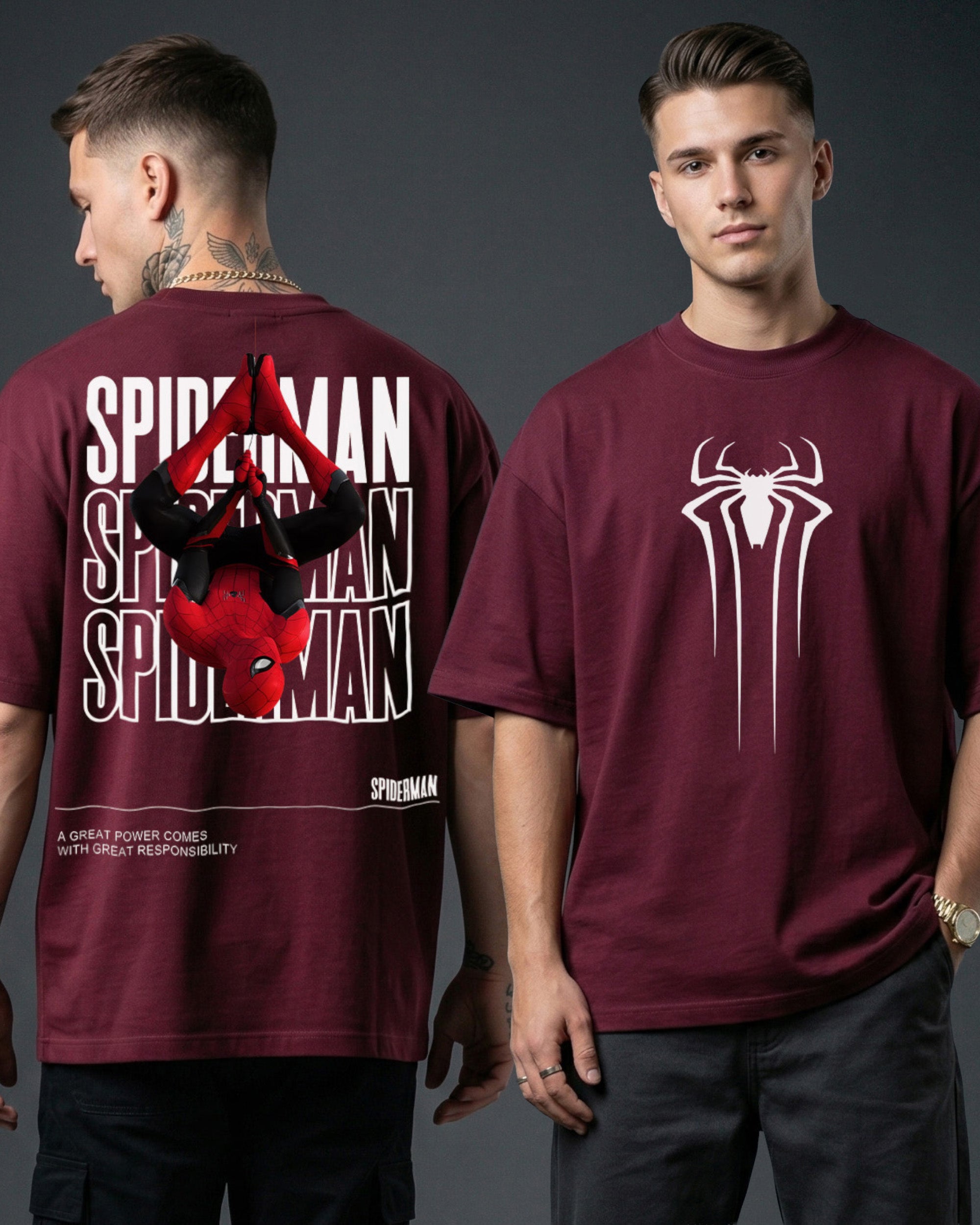 Spider-Man: Oversized Graphic T-Shirt for Men & Women – Stupid